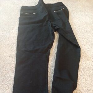 Black pants with zippers